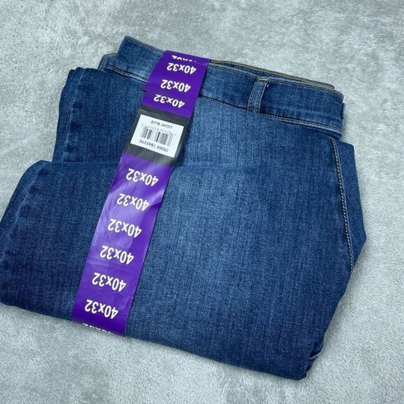 Lucky Brand 223 Straight Jeans Mens 40x32 Stretch Denim Light Blue New a0138 - Picture 4 of 6